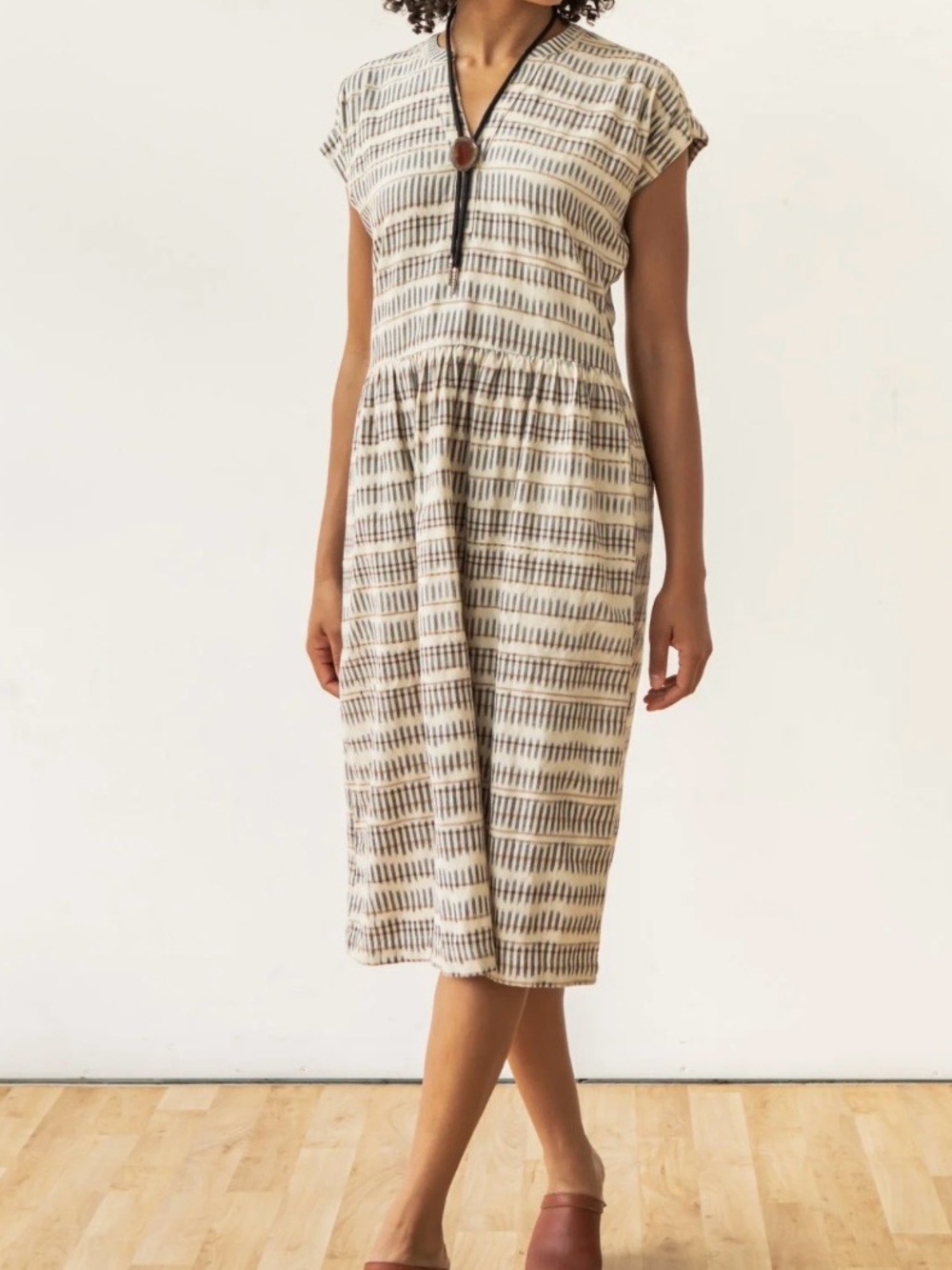 Bridge & Burn Ira Dress Sustainable 100% Cotton Pockets Midi Pockets XXL 2XL